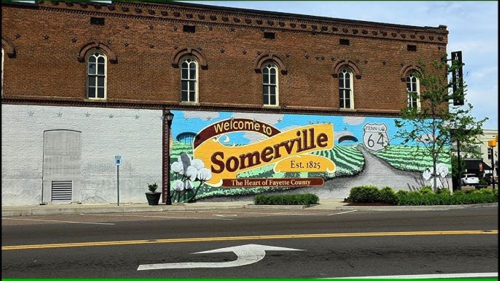 Mural in Somerville Town Square